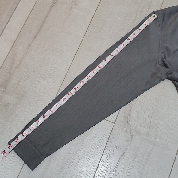 BANANA REPUBLIC Button Down Shirt, Long Sleeve, Sz M, Gray, Cotton, NEW - Picture 7 of 11